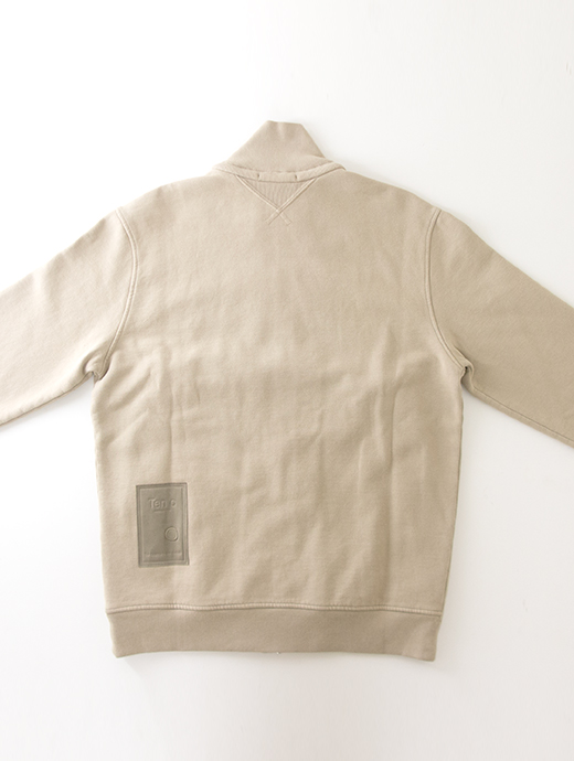 Ten c/テンシー　ジップアップスウェット　ten502002-カーキベージュ