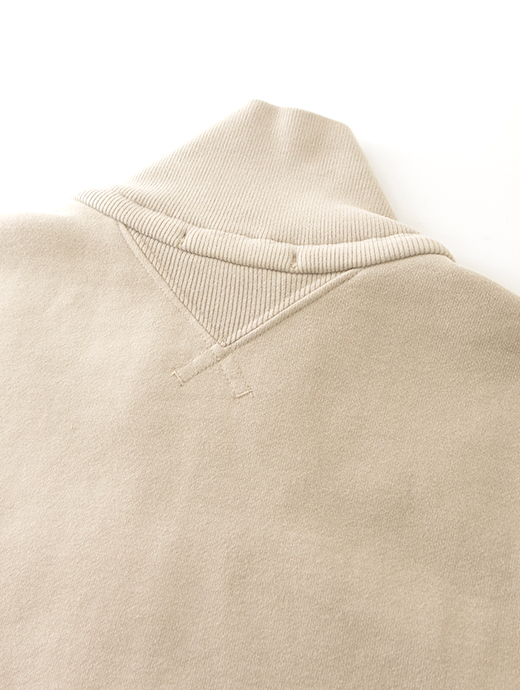 Ten c/テンシー　ジップアップスウェット　ten502002-カーキベージュ