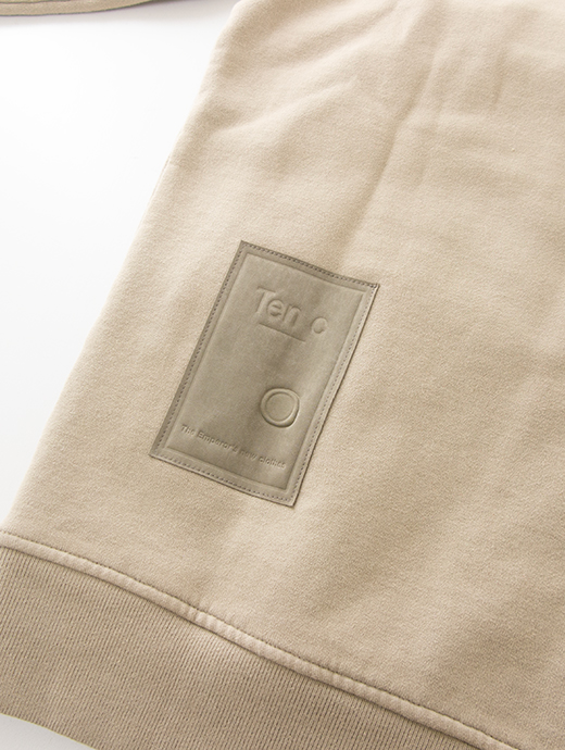 Ten c/テンシー　ジップアップスウェット　ten502002-カーキベージュ