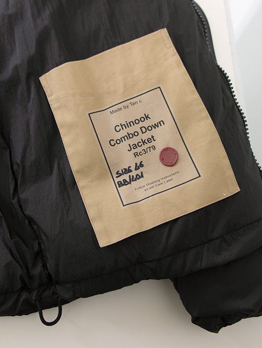 Ten c/テンシー　軽量ダウンジャケット/OJJ/Chinook Combo Down Jacket　ten502005-ブラック