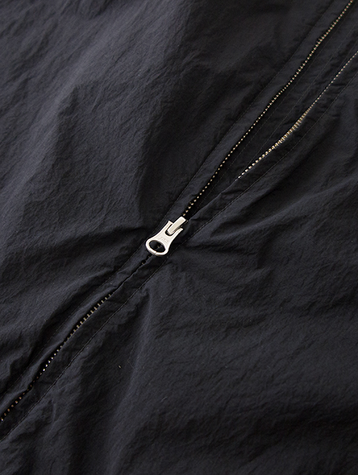 Ten c/テンシー　ナイロンジップフーディ/MID LAYER　ten502006-ブラック