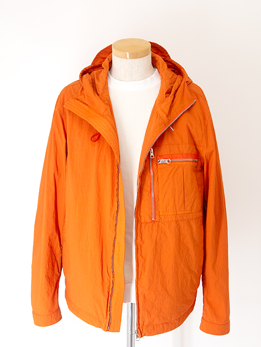 Ten c/テンシー　ナイロンジップフーディ/MID LAYER　ten502007-オレンジ