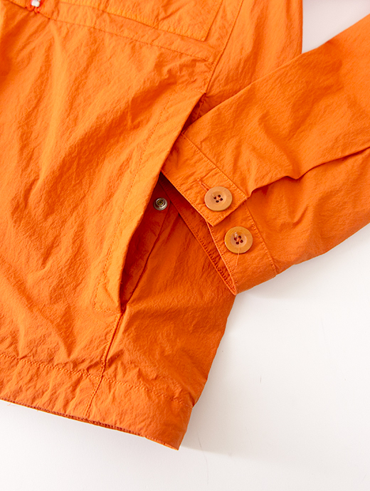 Ten c/テンシー　ナイロンジップフーディ/MID LAYER　ten502007-オレンジ