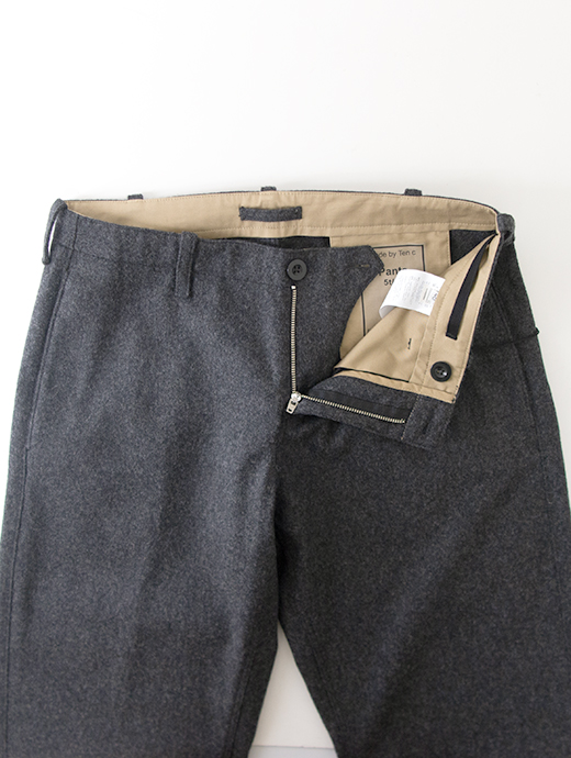 Ten c/テンシー　カーゴパンツ/フランネルウールナイロン　ten502008-ダークグレー