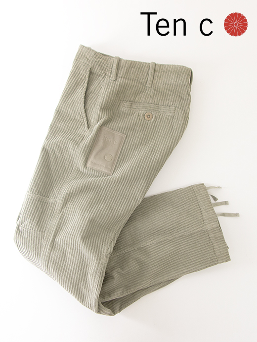 Ten c/テンシー ワークパンツ/ストレッチコーデュロイ ten502009-カーキベージュ
