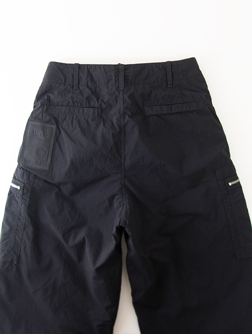 Ten c/テンシー　ワイドカーゴパンツ/高密度ナイロン　ten502010-ブラック