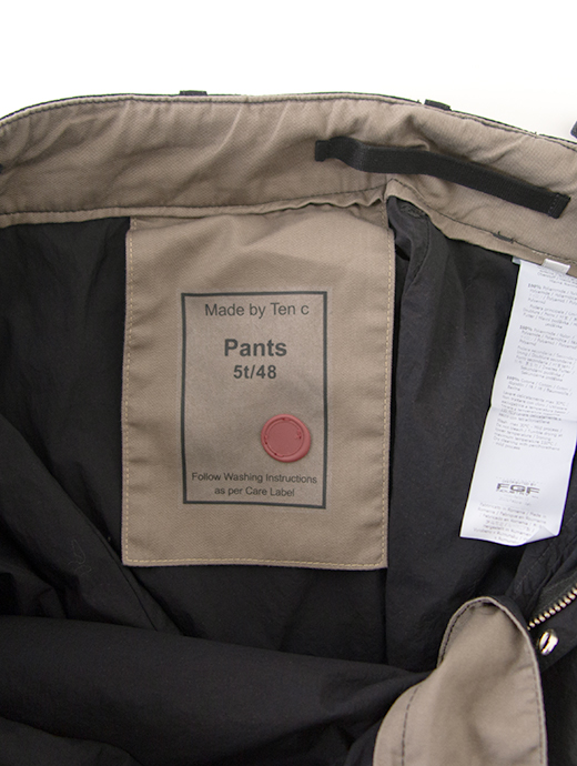 Ten c/テンシー　ワイドカーゴパンツ/高密度ナイロン　ten502010-ブラック