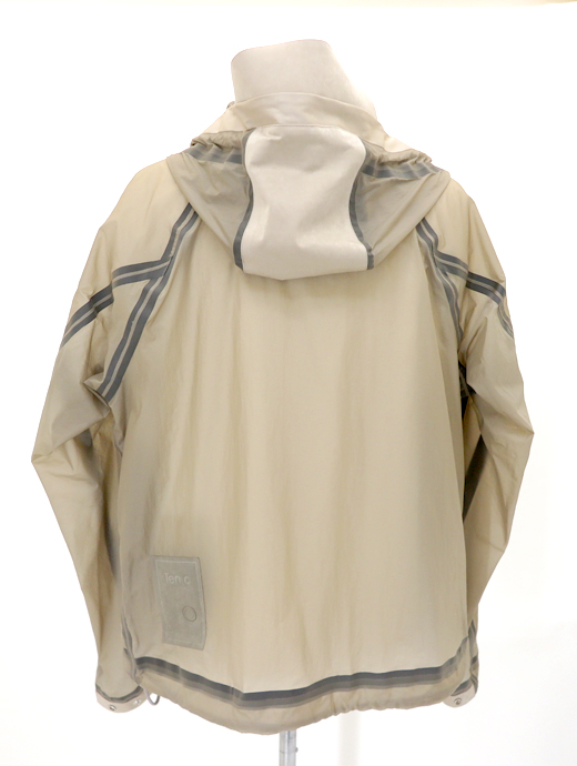 Ten c/テンシー　ジップフーディ/ナイロン×OJJ/WIND COMBO BONDED SHIRT　ten520601-サンドベージュ