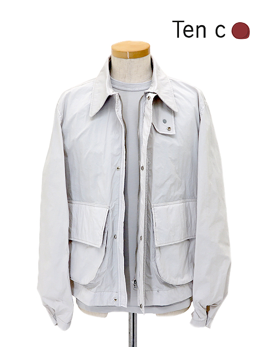 Ten c/テンシー　ドリズラージャケット/DEEL JACKET　ten520602-ペールグレー
