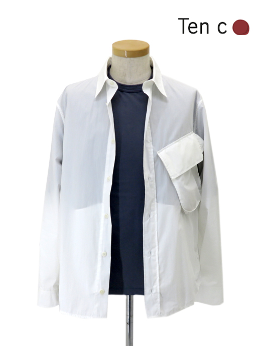 Ten c/テンシー　シャツ/Camicia Manica Lunga　ten520604-ホワイト