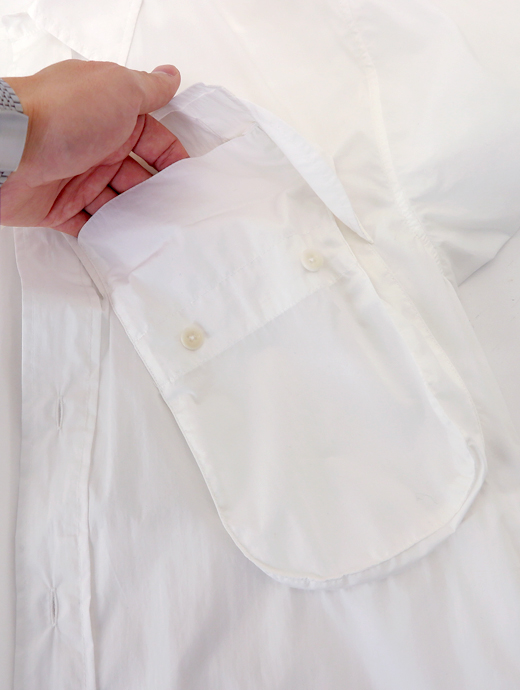 Ten c/テンシー　シャツ/Camicia Manica Lunga　ten520604-ホワイト