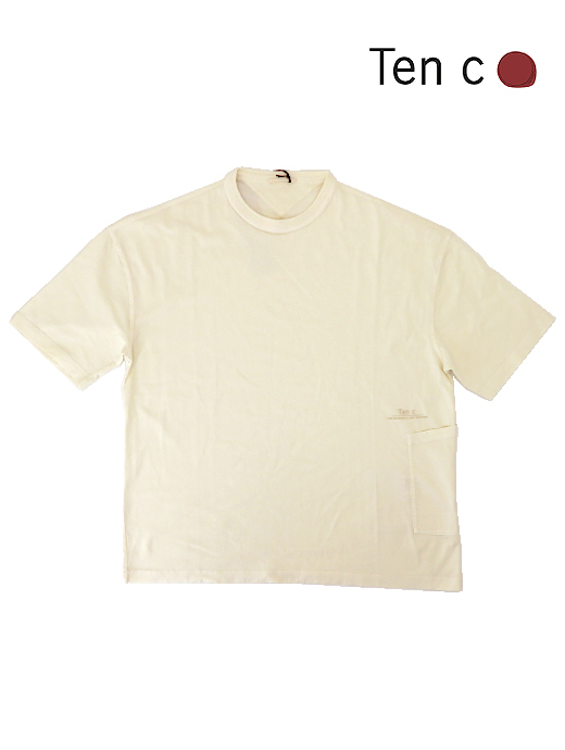 Ten c/テンシー　ポケットTシャツ/半袖カットソー/T-shirt Manica Corta　ten520605-エクリュ