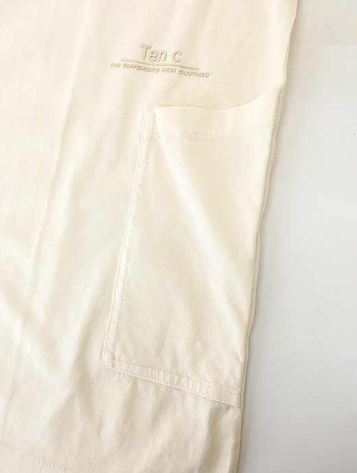 Ten c/テンシー　ポケットTシャツ/半袖カットソー/T-shirt Manica Corta　ten520605-エクリュ
