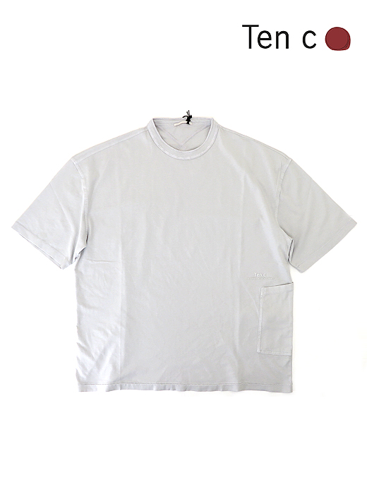 Ten c/テンシー　ポケットTシャツ/半袖カットソー/T-shirt Manica Corta　ten520606-ライトグレー