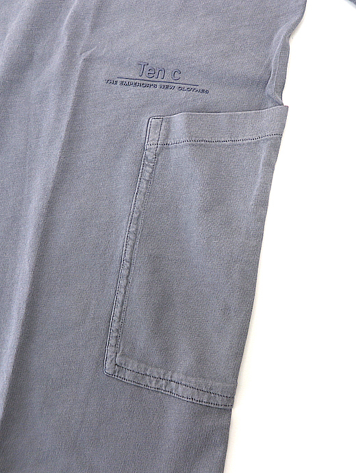 Ten c/テンシー　ポケットTシャツ/半袖カットソー/T-shirt Manica Corta　ten520607-アイスグレー