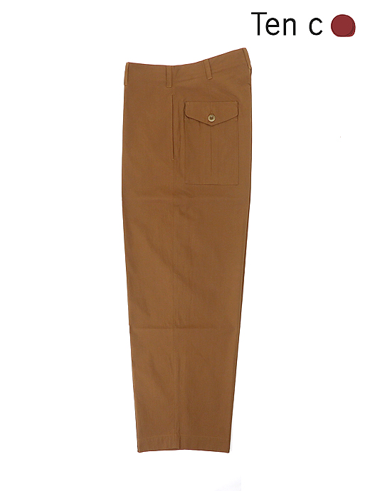 Ten c/テンシー　ワイドカーゴパンツ　ten520608-ブリックブラウン