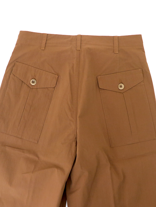 Ten c/テンシー　ワイドカーゴパンツ　ten520608-ブリックブラウン