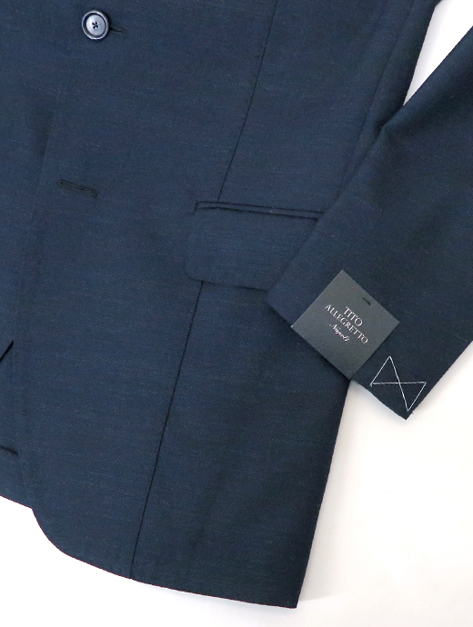 TITO ALLEGRETTO ティト・アレグレット　シングル3Bスーツ/2プリーツスラックス　tit520601-ネイビー