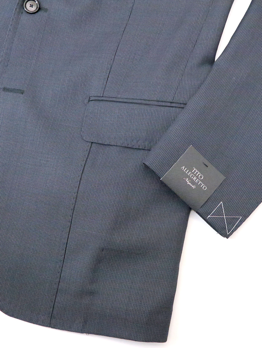 TITO ALLEGRETTO ティト・アレグレット　シングル3Bスーツ/2プリーツスラックス　tit520602-ネイビー