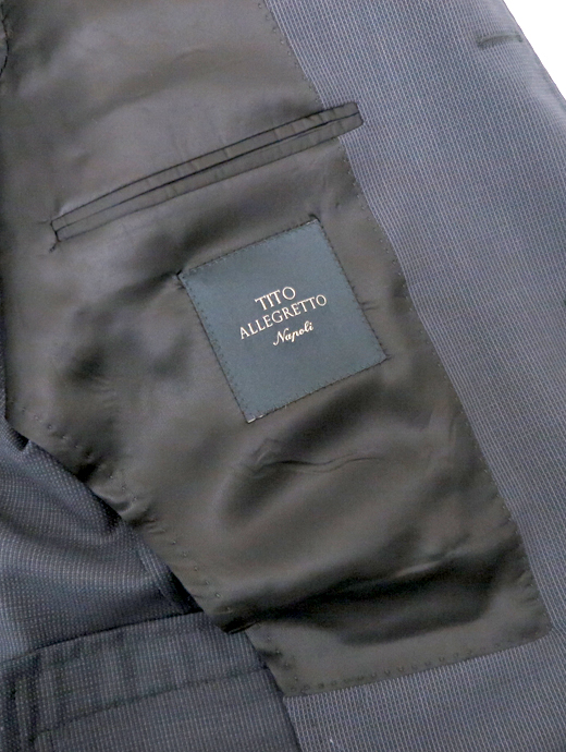 TITO ALLEGRETTO ティト・アレグレット　シングル3Bスーツ/2プリーツスラックス　tit520602-ネイビー