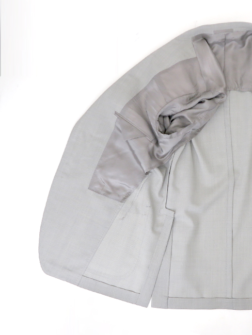 TITO ALLEGRETTO×Massimo Corrado　シングル3Bスーツ/ベルトレストラウザーズ ウィンザーモデル 　tit520603-ライトグレー