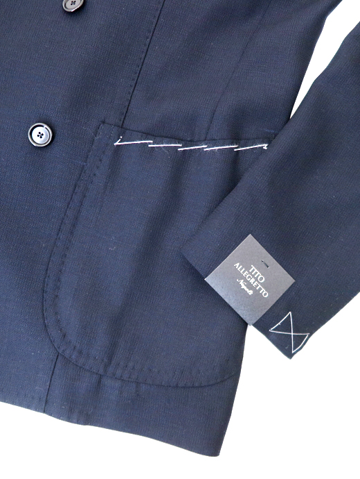 TITO ALLEGRETTO ティト・アレグレット　ダブルジャケット　tit520605-ネイビー