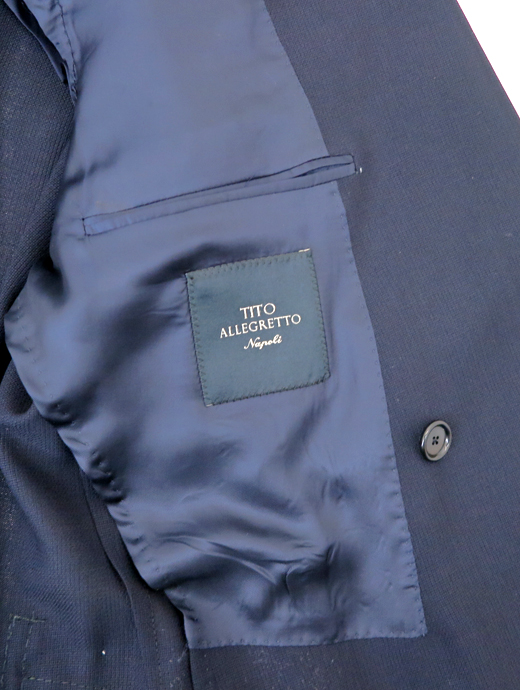 TITO ALLEGRETTO ティト・アレグレット　ダブルジャケット　tit520605-ネイビー