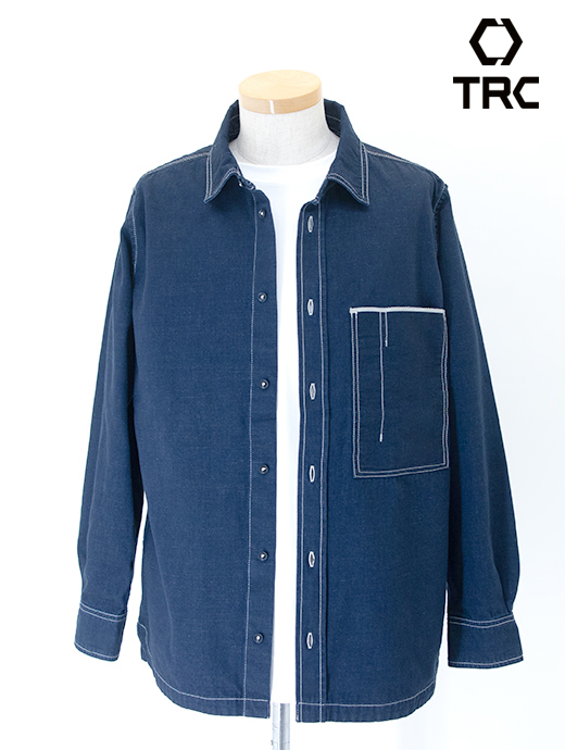 TRC/ティー・アール・シー　ワークシャツ/セルビッジデニム　trc520605-インクブルー