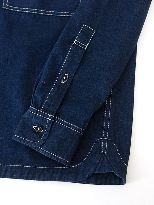 TRC/ティー・アール・シー　ワークシャツ/セルビッジデニム　trc520605-インクブルー