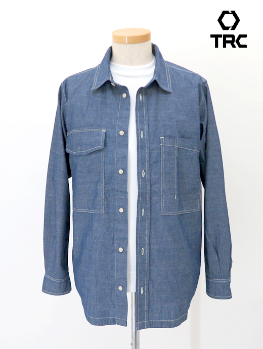 TRC/ティー・アール・シー　ワークシャツ/デニム　trc520606-ウォッシュドブルー