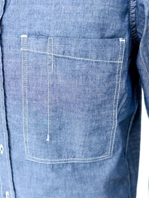 TRC/ティー・アール・シー　ワークシャツ/デニム　trc520606-ウォッシュドブルー