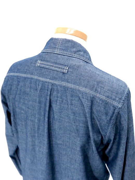 TRC/ティー・アール・シー　ワークシャツ/デニム　trc520606-ウォッシュドブルー