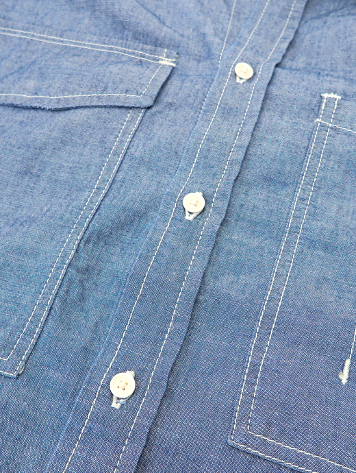 TRC/ティー・アール・シー　ワークシャツ/デニム　trc520606-ウォッシュドブルー