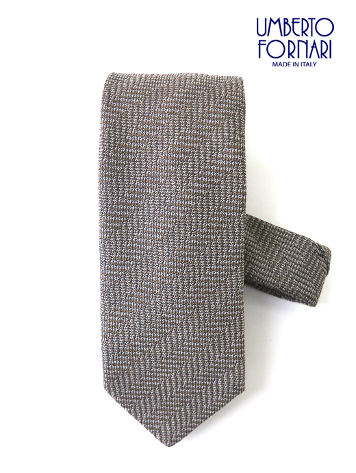 UMBERTO FORNARI/ウンベルト・フォルナリ　ネクタイ/ウール　umb502404-ベージュ
