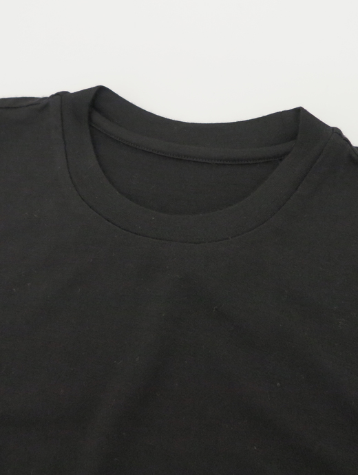 VOW/ボウ　ウール長袖Tシャツ　vow421811-ブラック
