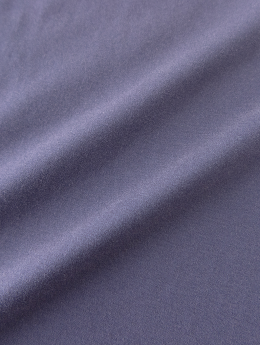 VOW/ボウ　カシミヤライクコットンTシャツ/ブリーチ加工/クルーネック　vow501001-パープルグレー