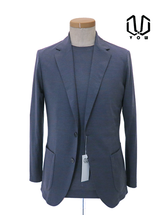 VOW/ボウ　エアージャケット/Super160sウールジャージー　vow520401-ラスティックグレー