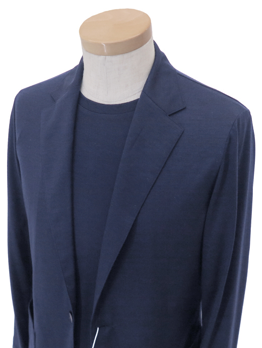 VOW/ボウ　エアージャケット/Super160sウールジャージー　vow520402-ネイビー