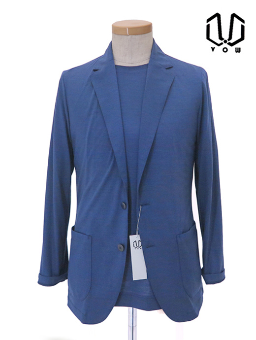 VOW/ボウ　エアージャケット/ウールカシミアジャージー　vow520404-インクブルー