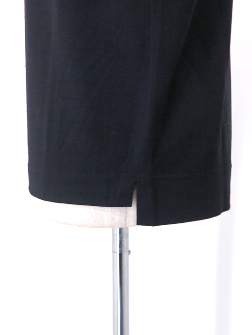 VOW/ボウ　ウールTシャツ/クルーネック/Super150sジャージー/洗濯可　vow520406-ブラック