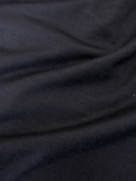 VOW/ボウ　ウールTシャツ/クルーネック/Super150sジャージー/洗濯可　vow520406-ブラック