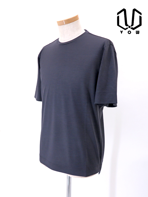 VOW/ボウ ウールTシャツ/クルーネック/Super150sジャージー/洗濯可 vow520408-グレー