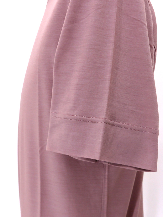 VOW/ボウ　ウールカシミアTシャツ/クルーネック/洗濯可　vow520413-ダスティピンク