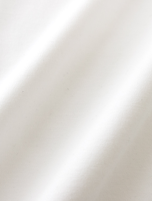 VOW/ボウ　カシミヤライクコットンTシャツ/クルーネック　vow520601-ホワイト