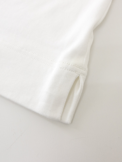 VOW/ボウ　カシミヤライクコットンTシャツ/クルーネック　vow520601-ホワイト