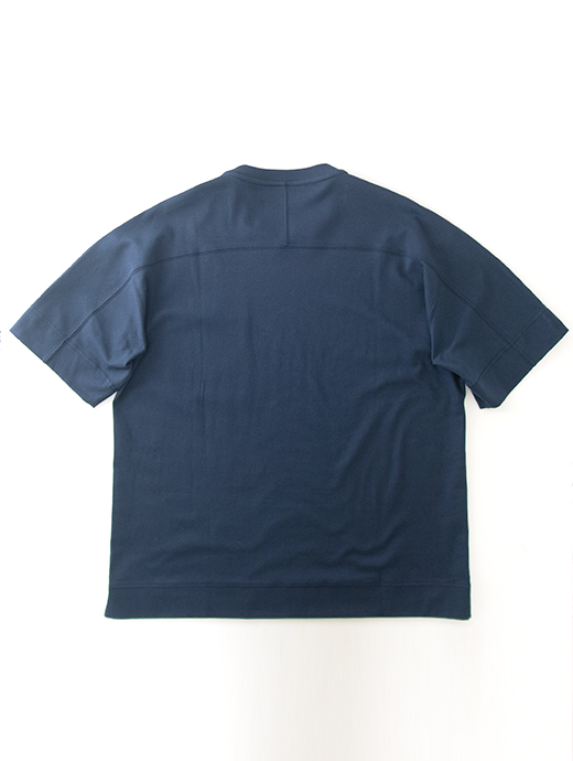 VOW/ボウ　カシミヤライクコットンTシャツ/クルーネック　vow520603-ネイビー
