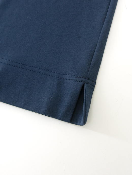 VOW/ボウ　カシミヤライクコットンTシャツ/クルーネック　vow520603-ネイビー