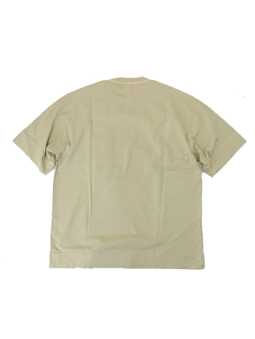 VOW/ボウ　カシミヤライクコットンTシャツ/クルーネック　vow520606-ホワイトベージュ