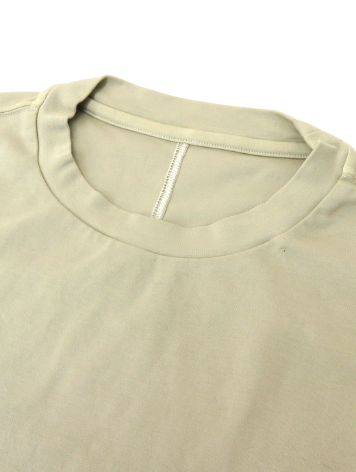 VOW/ボウ　カシミヤライクコットンTシャツ/クルーネック　vow520606-ホワイトベージュ