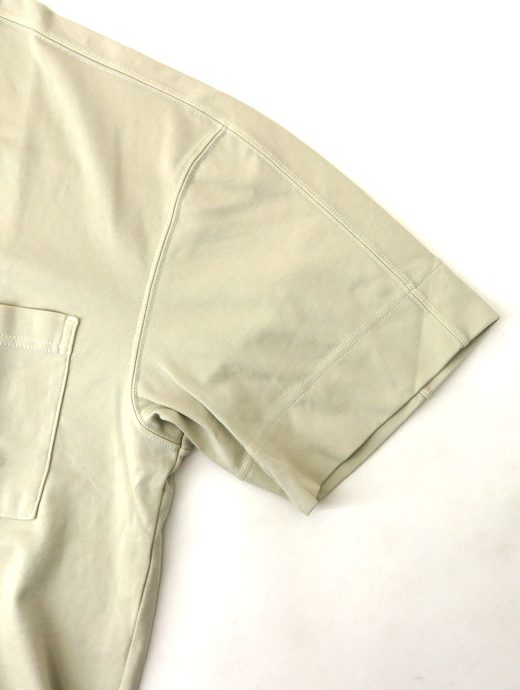 VOW/ボウ　カシミヤライクコットンTシャツ/クルーネック　vow520606-ホワイトベージュ